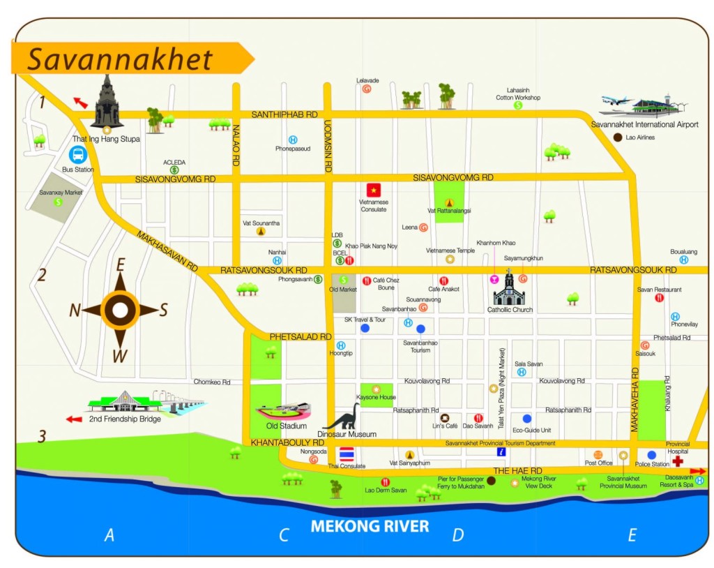 Savannakhet Map