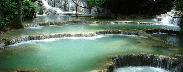 Luang Prabang Kuang Si waterfall