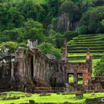 Wat Phu temple in pakse